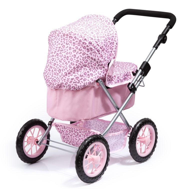 Bayer – Dolls Pram Trendy – Pink Leopard Print (13002AA)
