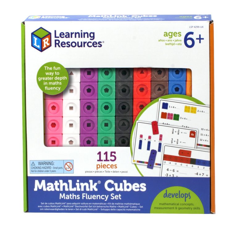 Learning Resources – MathLink® Cubes – Maths Fluency Set (LSP4299-SCA)
