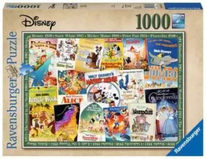Ravensburger - Puzzle - Disney Vintage Movie Post.1000p (12000689)