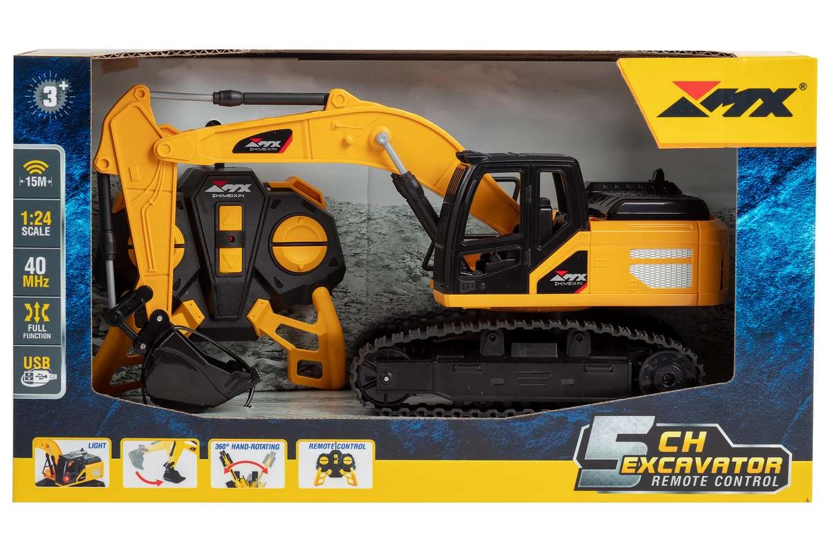 MX R/C Constructions - Excavator R/C 1:24 2,4GHz, 3,7V 500mAh, 6 channels (471460)