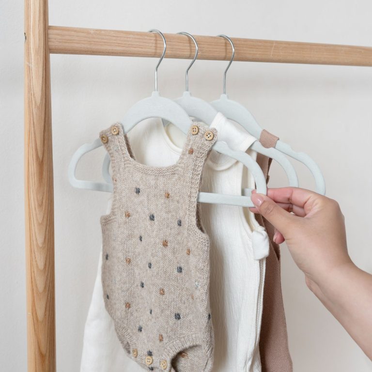 3 Sprouts – Velour Hanger (15 pcs.) – Blue