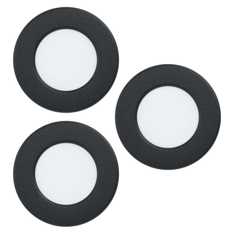 EGLO FUEVA 5 Recessed Spotlight – Black – 86mm