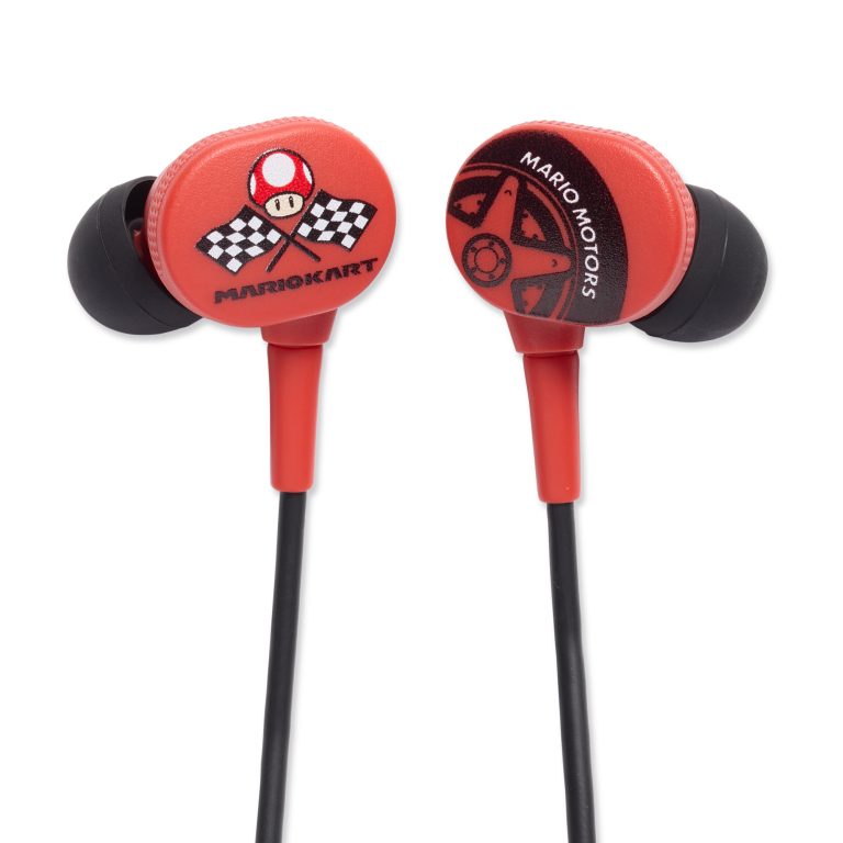 PowerA Wired Earbuds – Mario Kart Motors (Nintendo Switch)