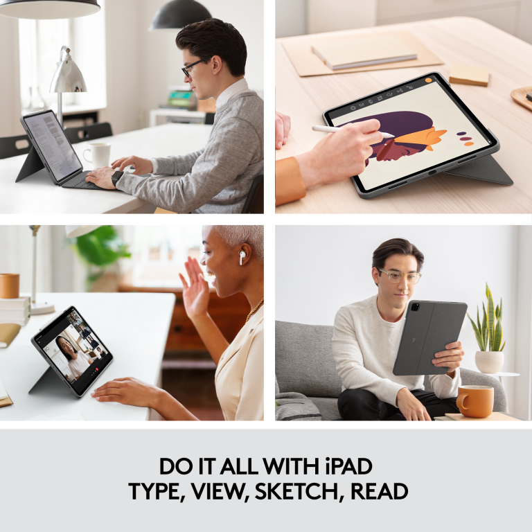Logitech – Combo Touch  Keyboard – For iPad Pro 12,9″ ( Nordic Layout )