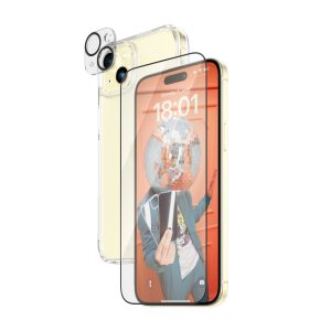 PanzerGlass -  Apple Iphone 15 Plus 6,7" Ultra Wide Fit Bundle + Picture Perfect + Hardcase with D30
