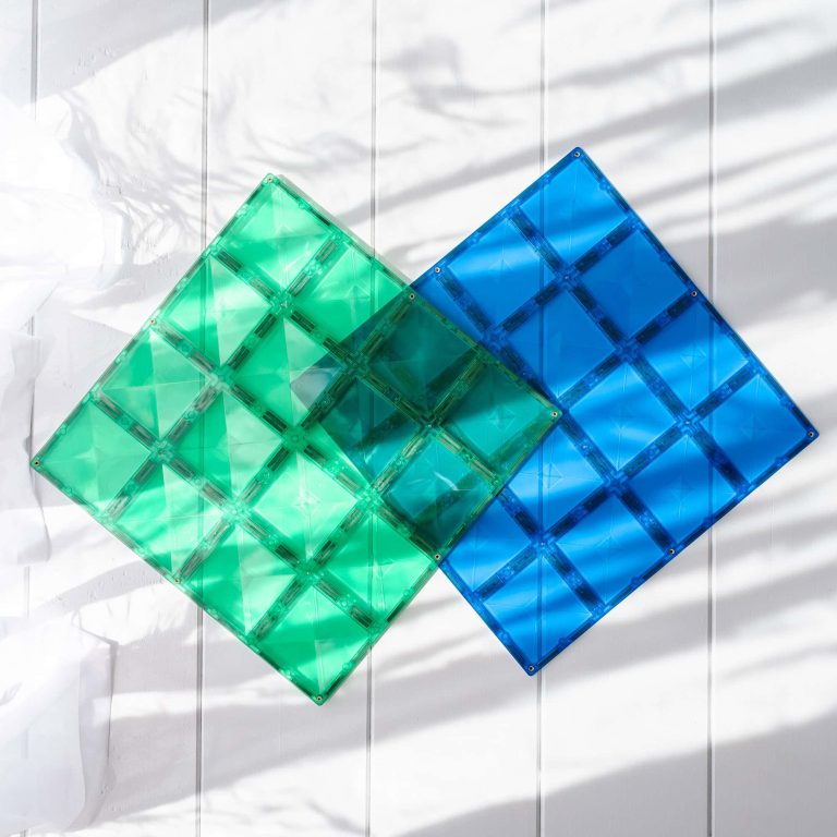 Connetix – Base Plate – Rainbow Blue & Green (CT-R-BG002-BP)