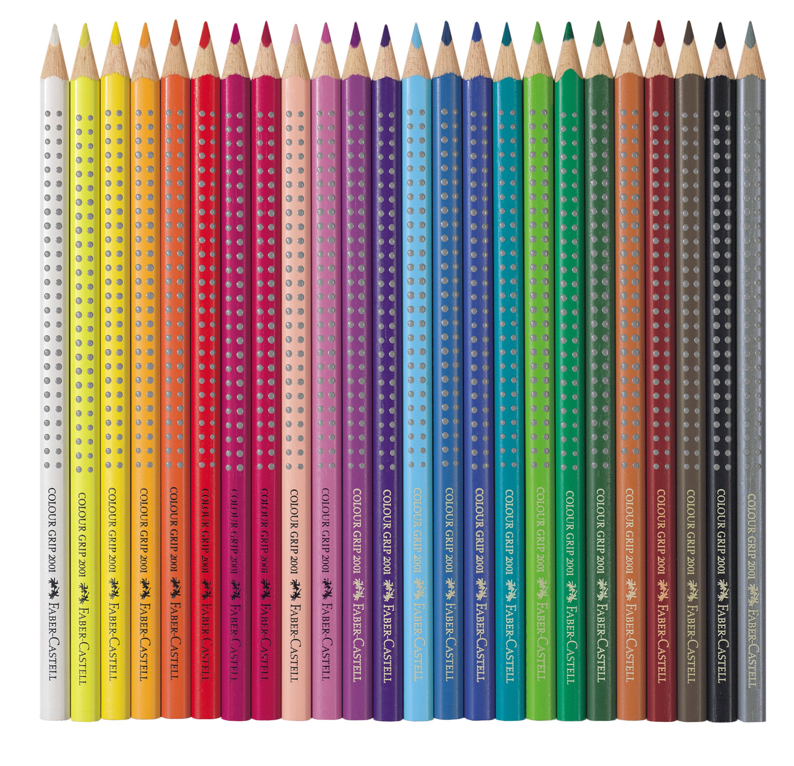 Faber-Castell - Coloured pencil Colour Grip tin of 24 (112423)