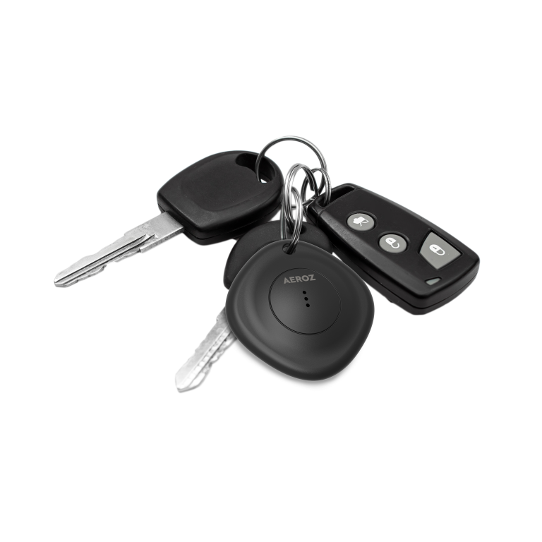 AEROZ – TAG-1000  Black – Key finder for use with iPhone – Works with Apple Find My app