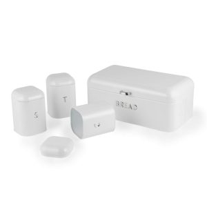 Salter BW14045EU7  Boston 4-Piece Countertop Set, Ice White