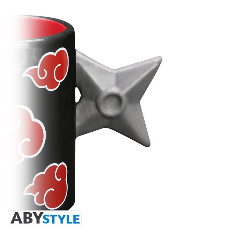 NARUTO SHIPPUDEN – 3D Handle Mug – Akatsuki Shuriken x2
