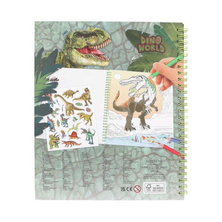 Dino World – Colouring Book With Reservible Seqins ( 0412757 )