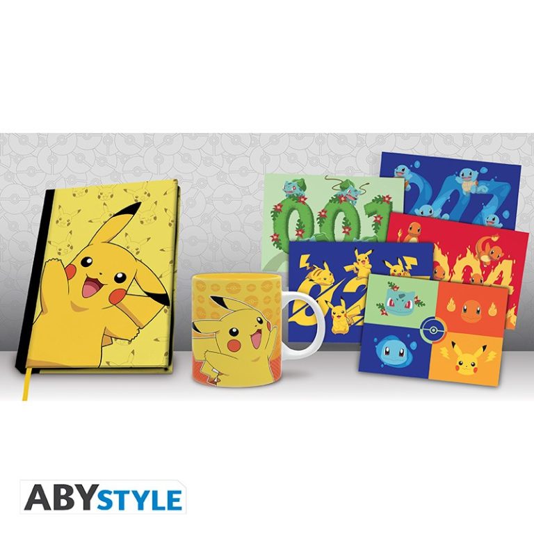 POKEMON – Pck A5 Notebook + Mug320ml + Postcards “Pikachu”
