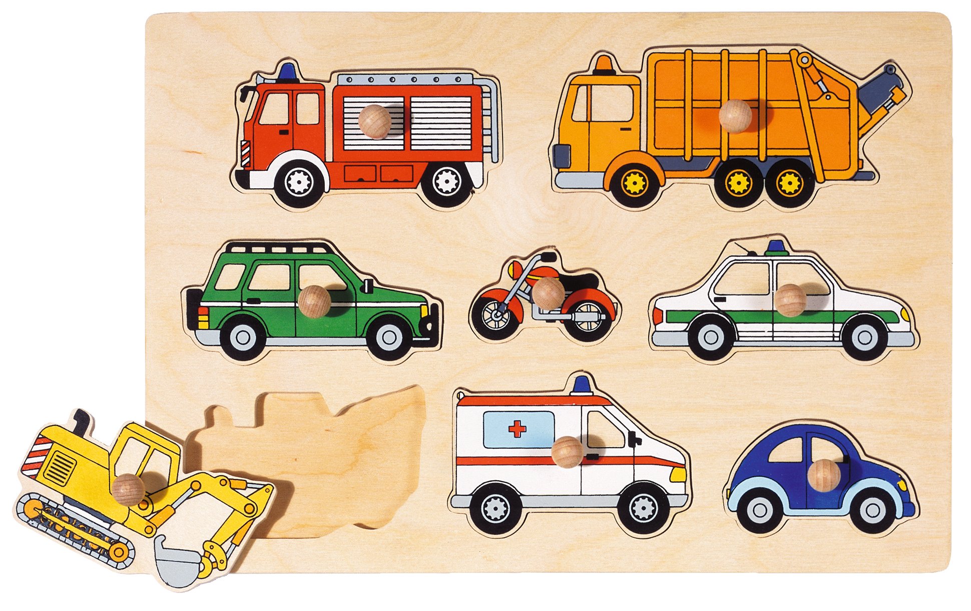 GOKI - Means of transport, lift-out puzzle - (57996)