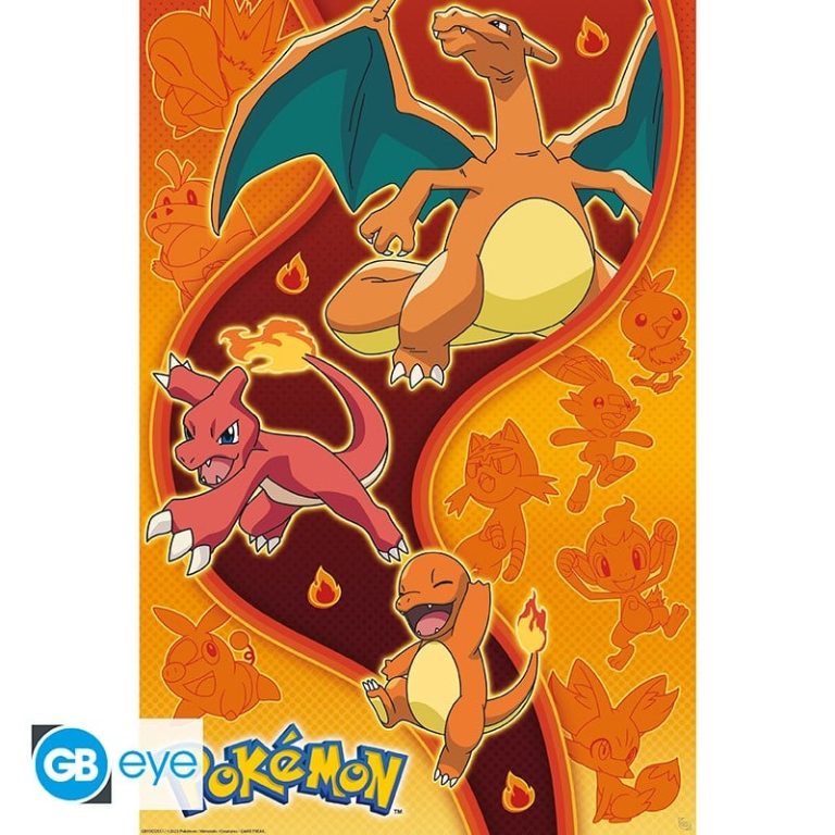 POKEMON – Poster Maxi 91.5×61 – Fire Type