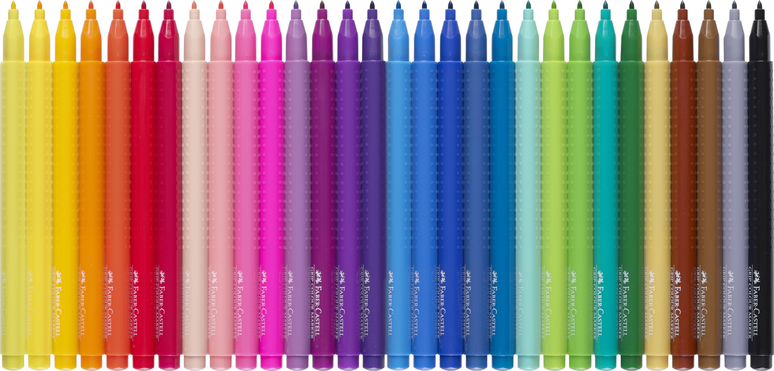 Faber-Castell - Fibre-tip pens Grip Colour Marker set, 30 pc (155335)