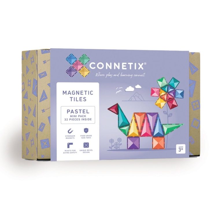 Connetix – Pastel Mini Pack 32 Pieces – (CT-P-00032-MI)