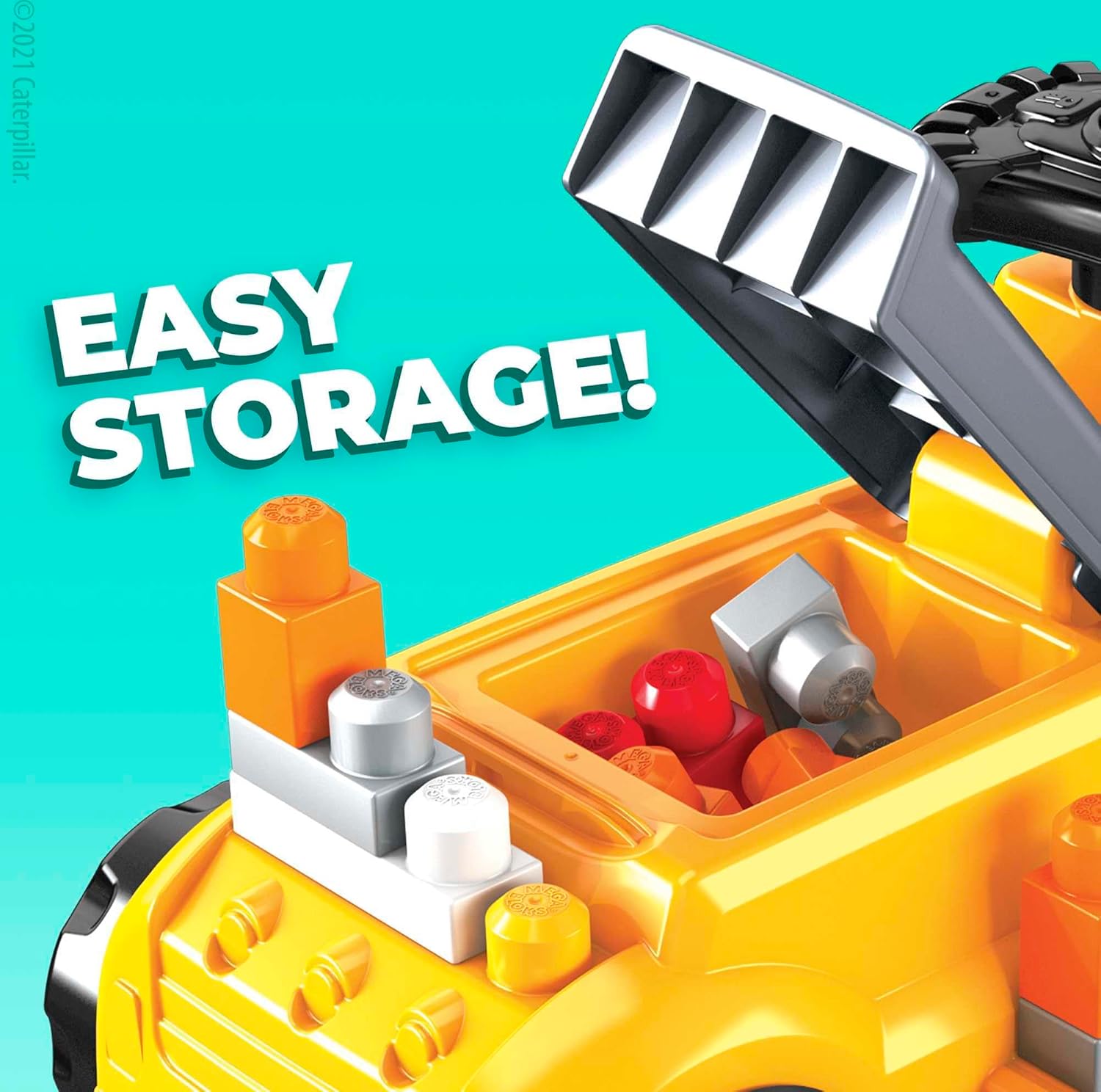 Mega Bloks - CAT Build n' Play Ride-On (HDJ29))