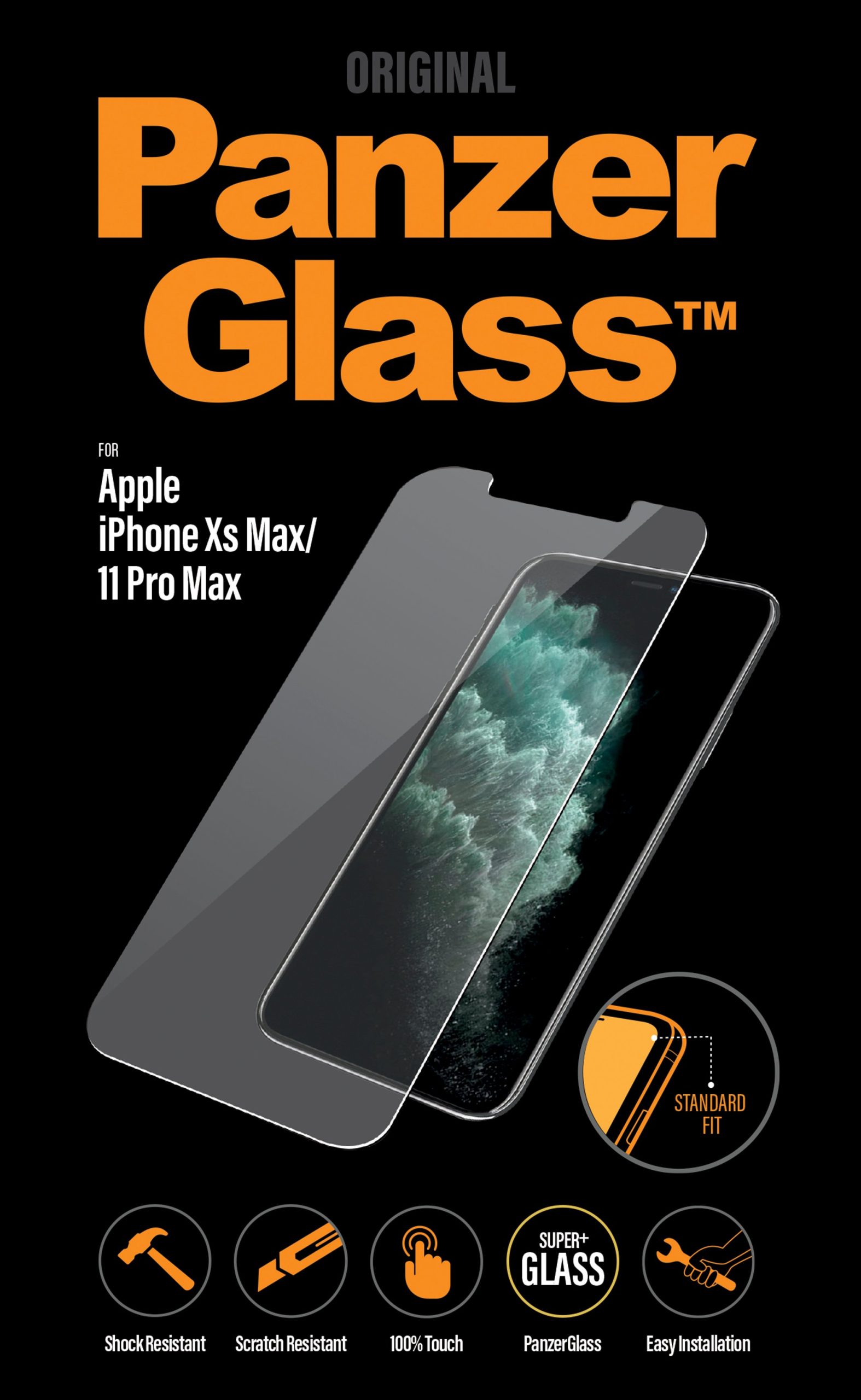 PanzerGlass - Screen Protector Apple iPhone 11 Pro Max - Xs Max - Standard Fit