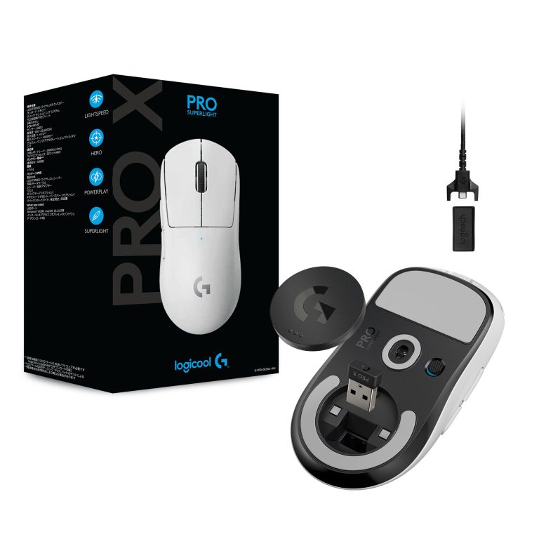 Logitech – PRO X SUPERLIGHT Wireless Gaming Mouse – WHITE