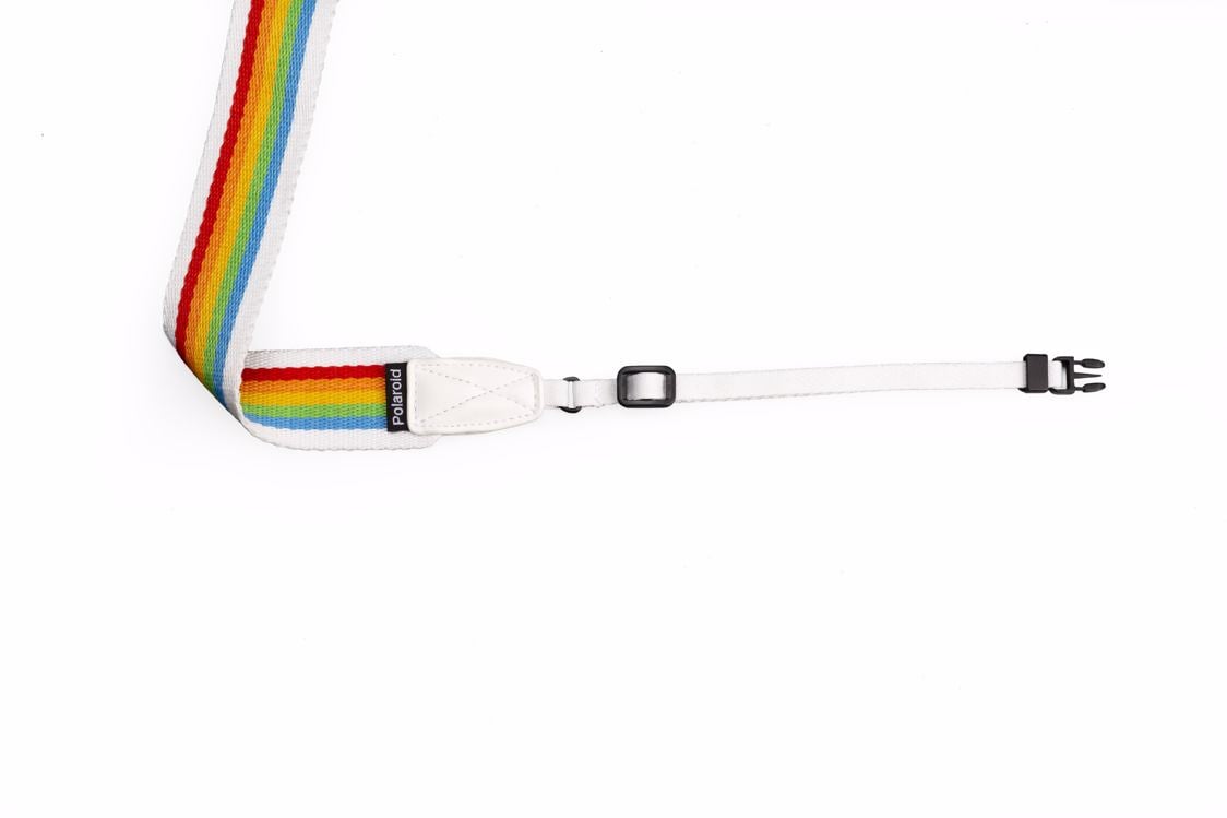 Polaroid - Camera Strap Flat For Polaroid Cameras - Rainbow White