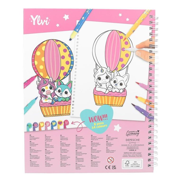 Ylvi – Colouring Book with Pen Set ( 0412930 )