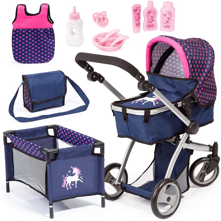 Bayer – Dolls Pram Mega Set – Navy (18354AC)