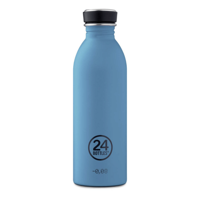 24 Bottles – Urban Bottle 0,5 L – Stone Finish – Powder Blue (24B700)