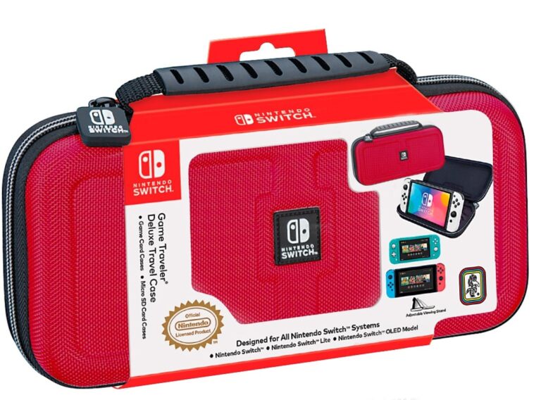 Bigben Nintendo Switch Interactive Official Deluxe Travel Case – Red