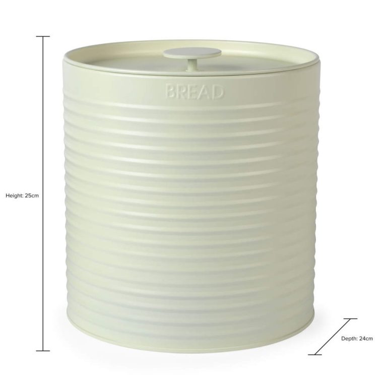 Russell Hobbs RH03269CEU7 Ribbed Bread Bin – Cream