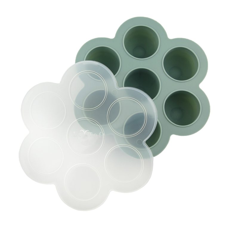 Le Toft – Baby Food Freezer Cubes – Smokey Green – 75 ml per compartment