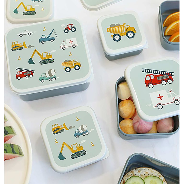 A little lovely company – Lunch & Snack Box Set – Vehicles