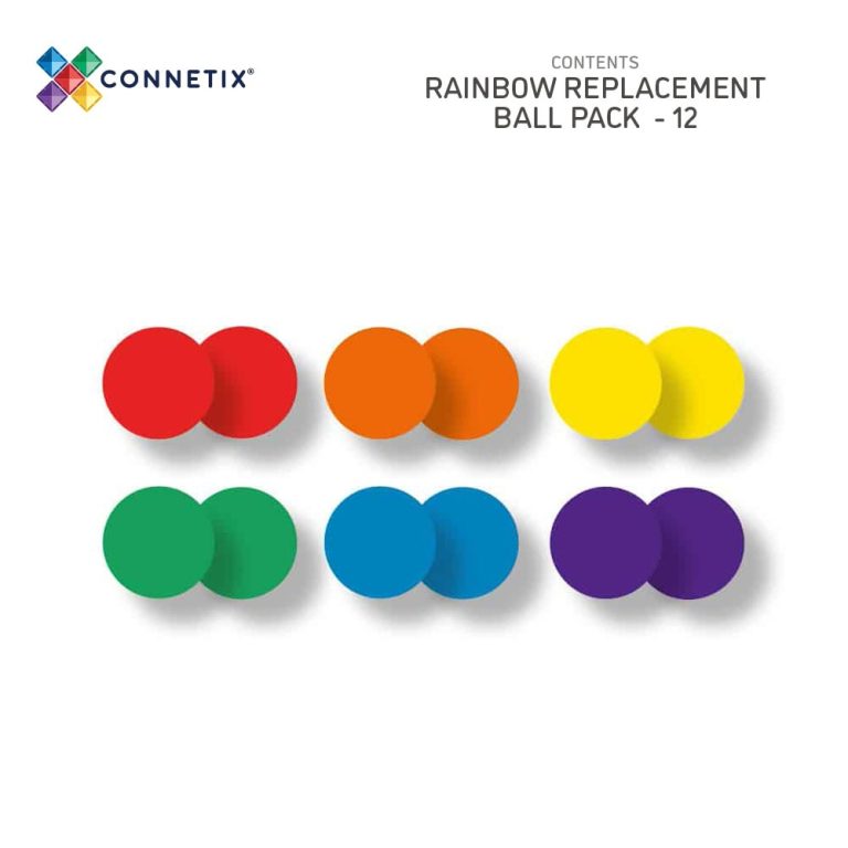 Connetix – Rainbow Ball Pack 12 Pieces (CT-R-00012-BA)