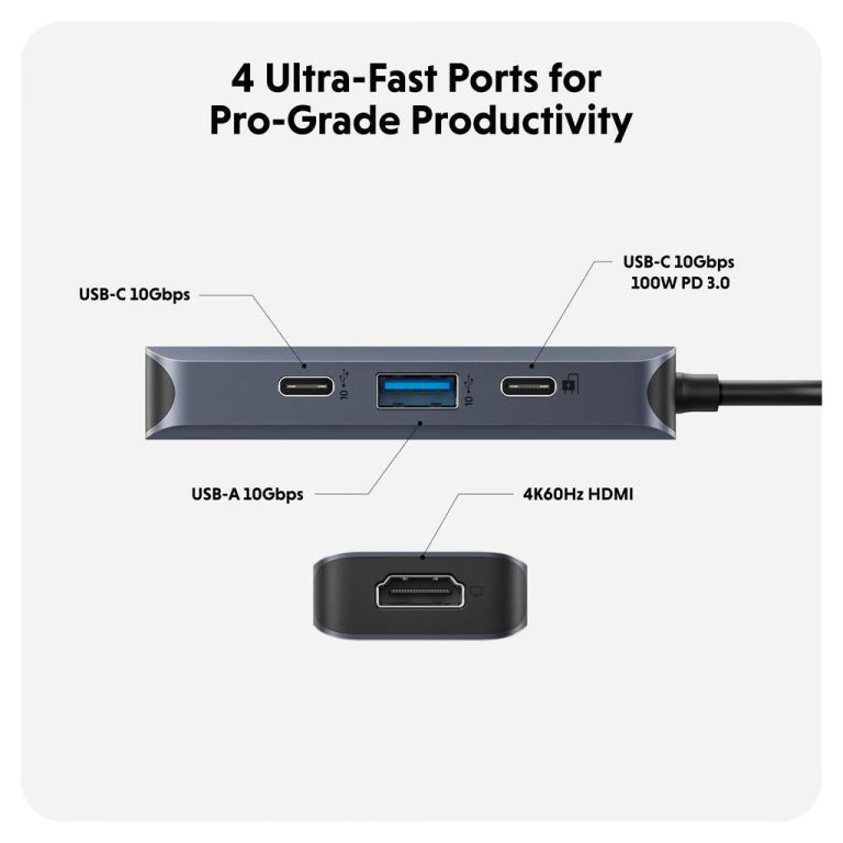 Hyper – HyperDrive EcoSmart4 Port USB-C Hub Gen.2