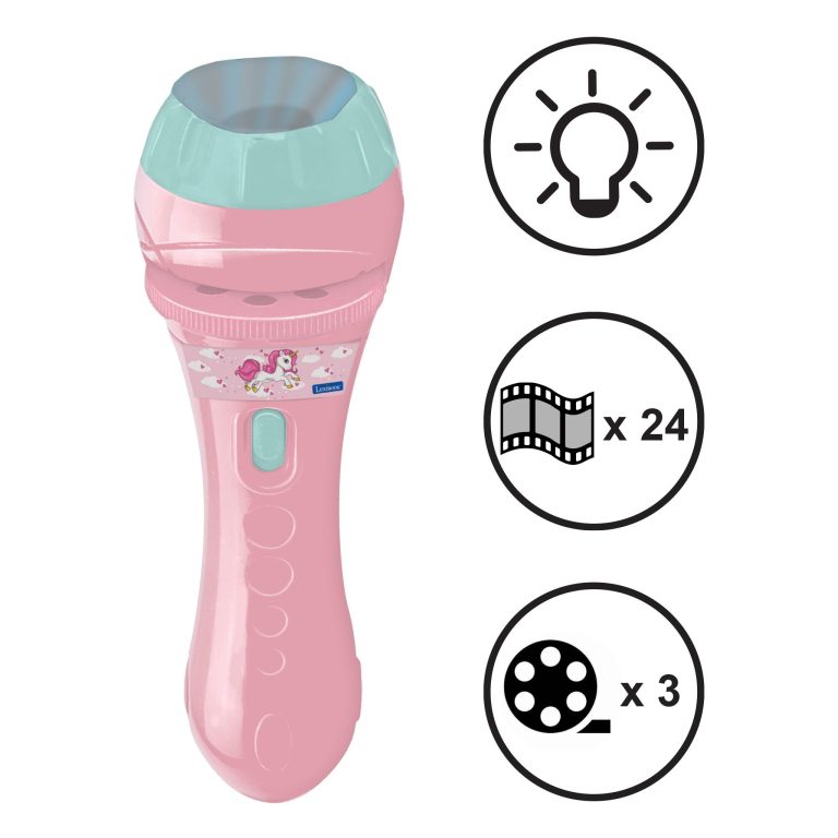 Lexibook – Unicorn Stories Projector and Torch Light – (LTC050UNI)