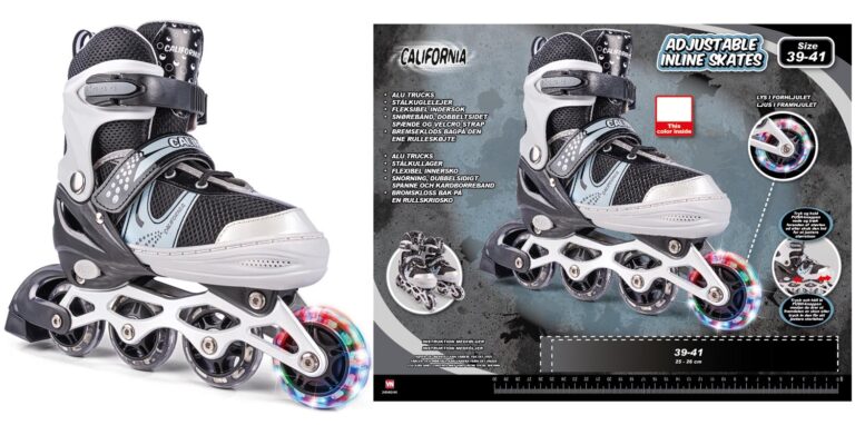 California – Inliners w/light size 39-41 – Black (24944)