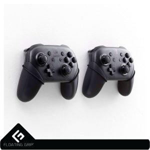 Nintendo Switch Pro Controller wall mount by FLOATING GRIP®, Black