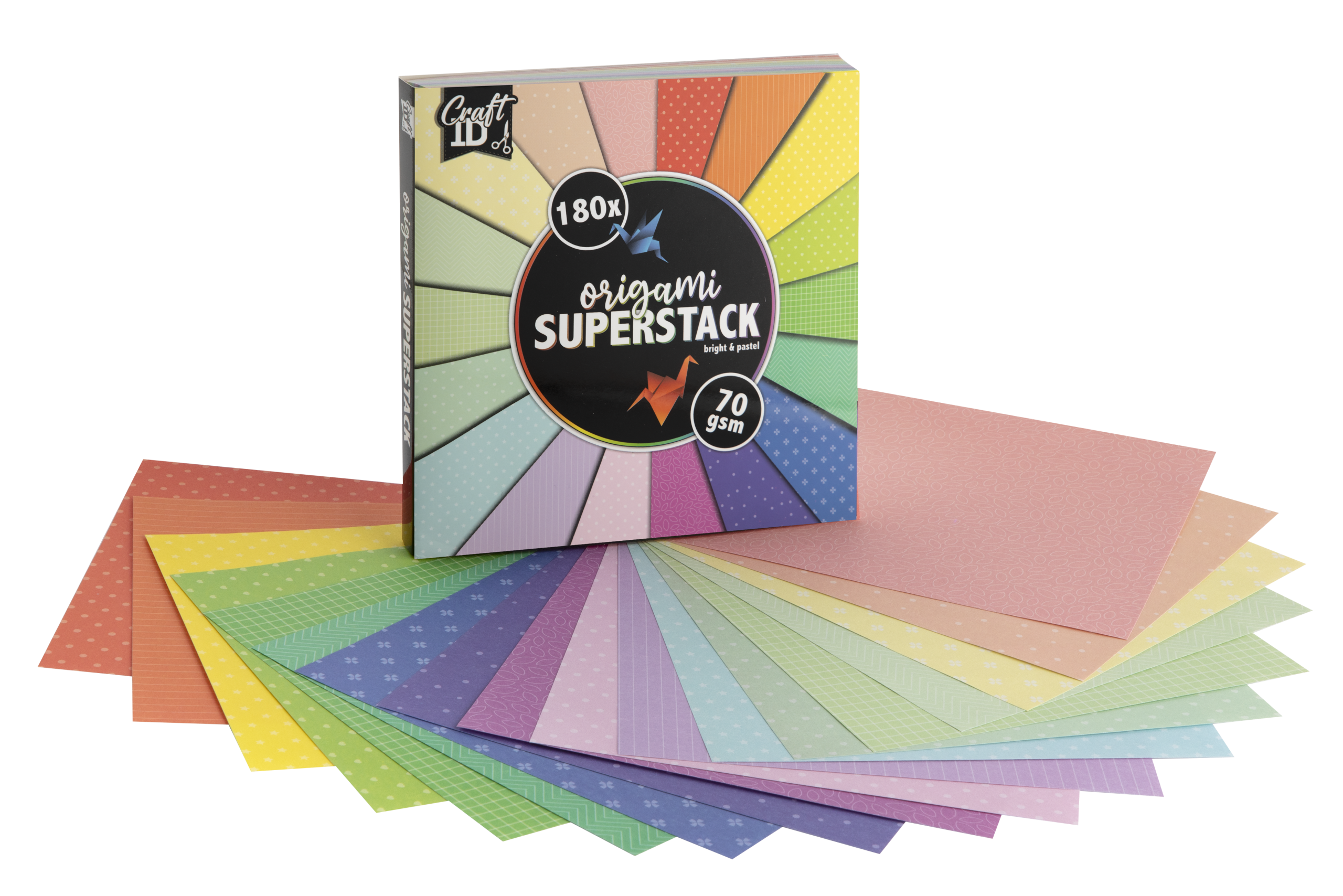 Craft ID - Origami superpack 15x15cm - 70 gsm - 180 sheet (CR0045/GE)