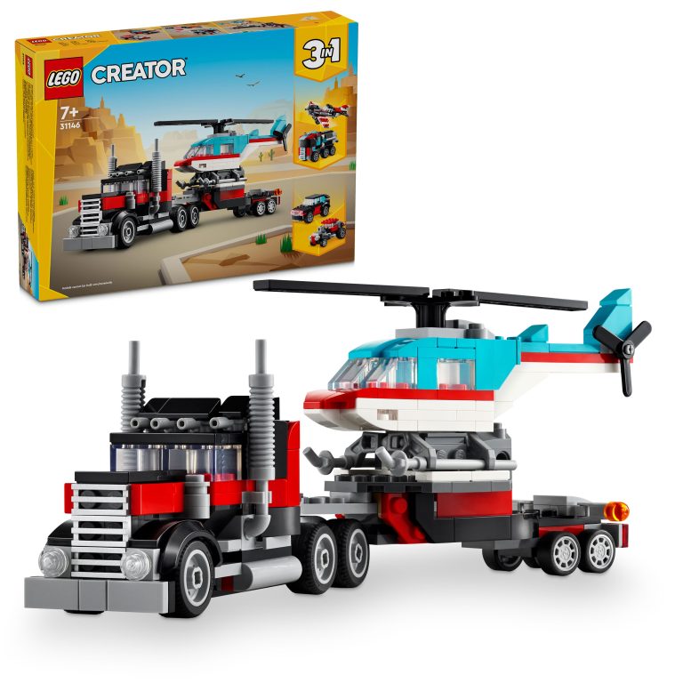 LEGO Creator – Flatbed Truck with Helicopter (31146)