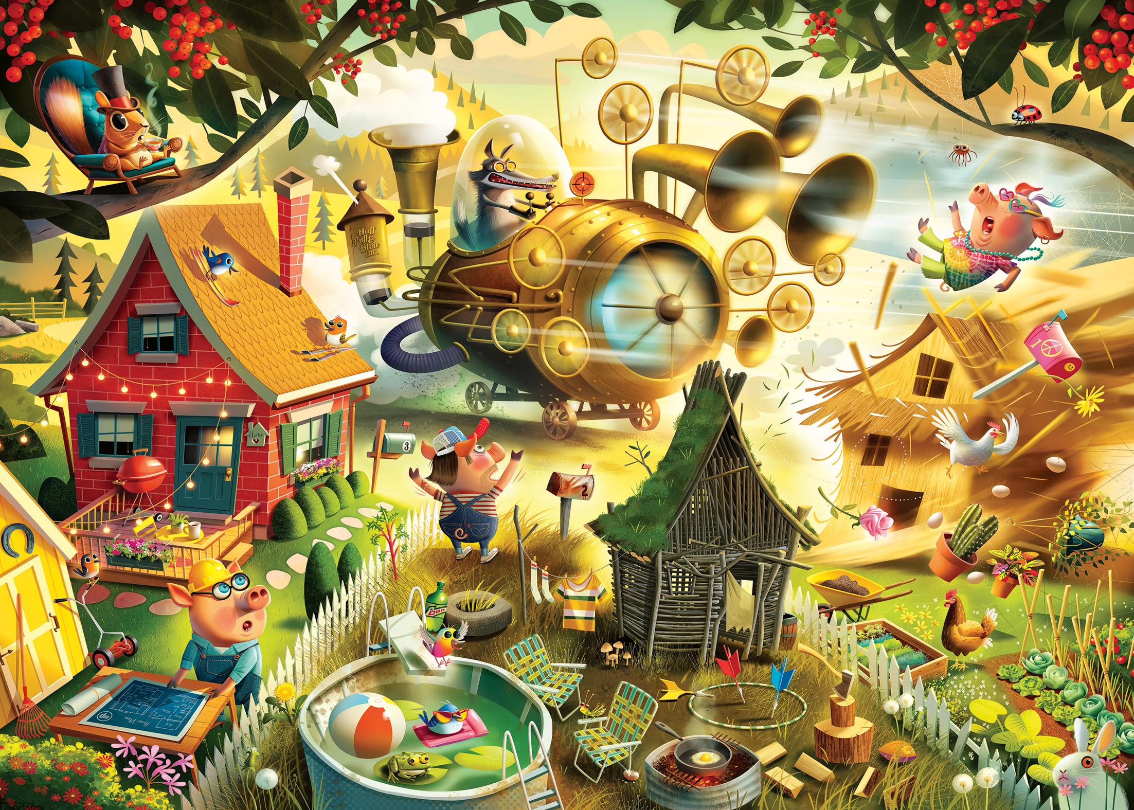 Ravensburger - Puzzle Look Out Little Pigs 1000p (12001004)