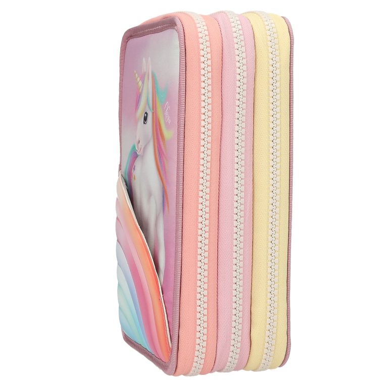 Ylvi – Triple Pencil Case – Color Cloud – Candy Colors