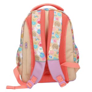 Topmodel - School Backpack GIRL POWER - Beige, Lilac, and Coral (413285)