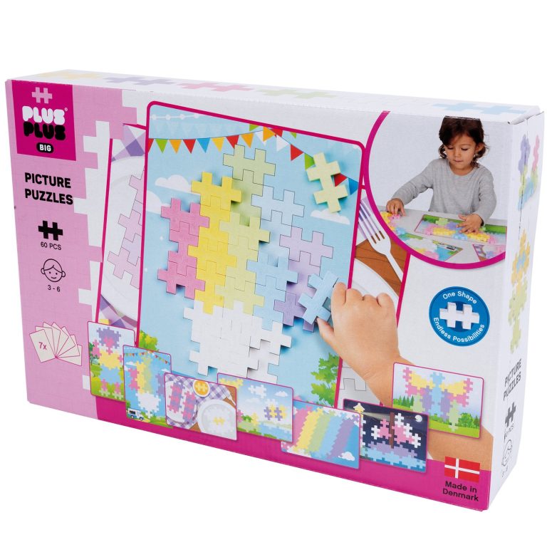Plus Plus – BIG Pastel – Picture Puzzel – 60 pcs (3281)