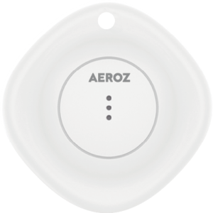AEROZ - TAG-1000  White - Key finder for use with iPhone - Works with Apple Find My app