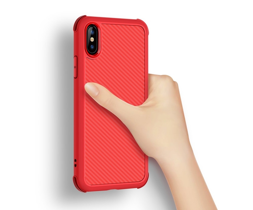 Devia Shark1 Shockproof Case iPhone XS Max (6.5) red