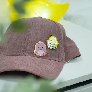 Squishmallows - Pin Badges x 2 Sunny & Auggie - Vibrant