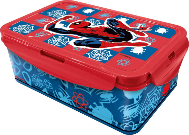Stor – Lunch Box w/Removable Compartments – Spider-Man (088808737-74745)