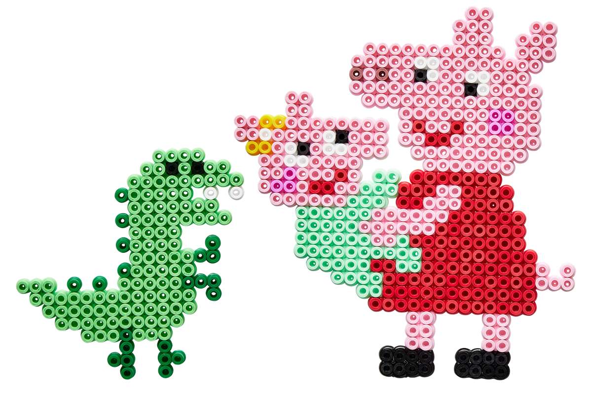Hama - Midi Hanging box Peppa Pig + Little Sister (387976)