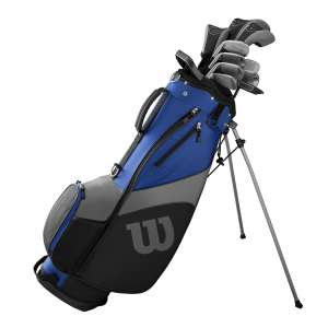 Wilson - 1200 TPX Graphite Golf Package Set with 10 Clubs and Bag - Blue