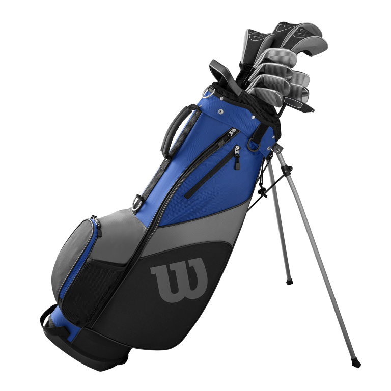 Wilson – 1200 TPX Graphite Golf Package Set with 10 Clubs and Bag – Blue