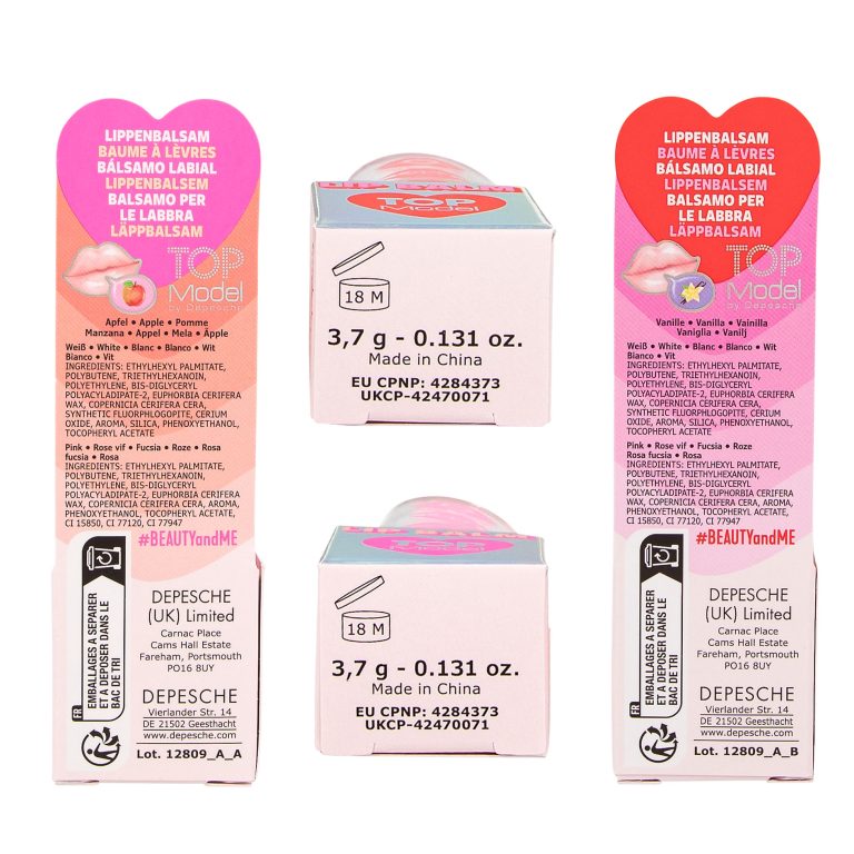 Topmodel – Heart in Heart Lipbalm – Pink, Red – 3.7 grams
